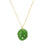 Emerald Green Diamond Sea Glass Necklace
