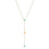 Turquoise and heart lariat