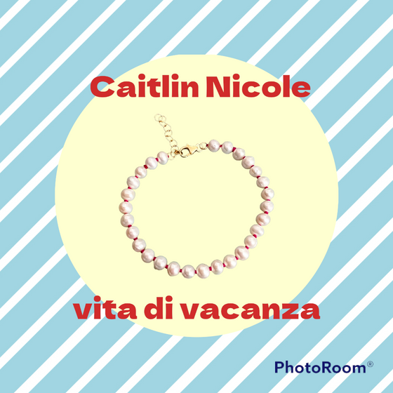 Knotted pearl bracelet