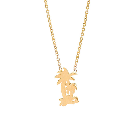 LA palm tree  necklace