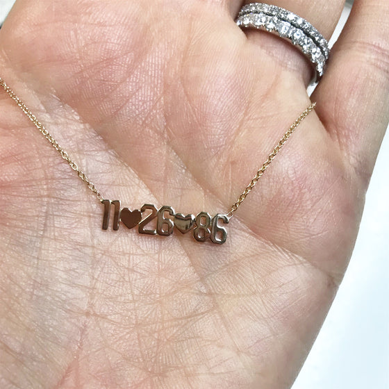Custom Date Necklace