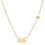 Custom Script Side Heart Necklace “Bae”