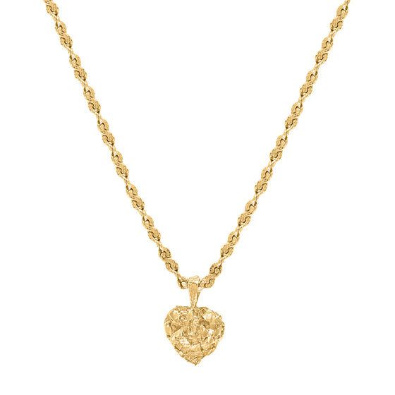 Amethyst Heart Necklace | 18KT Gold - Melt Jewellery
