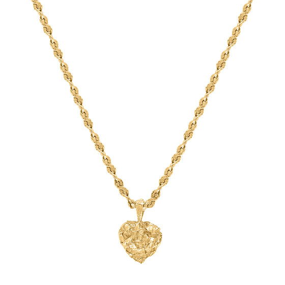 Vintage nugget Heart necklace