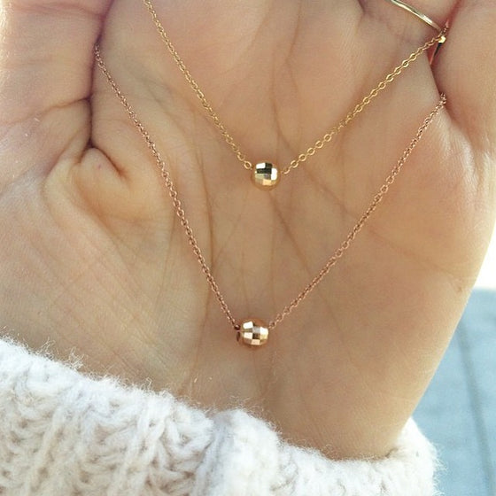 Single Sparkle Bead Necklace