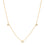 Diamond trio necklace