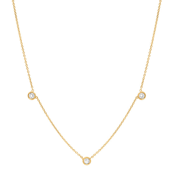 Diamond trio necklace