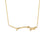 14K Yellow Gold Coral Branch Necklace 