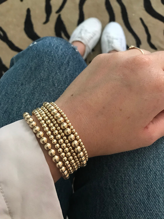 Gold Beaded Bracelets
