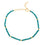 Golden Gem strand - turquoise - spaced