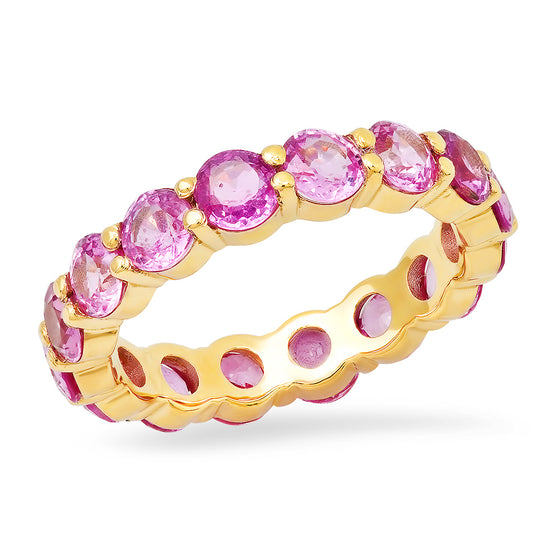 Pink sapphire band