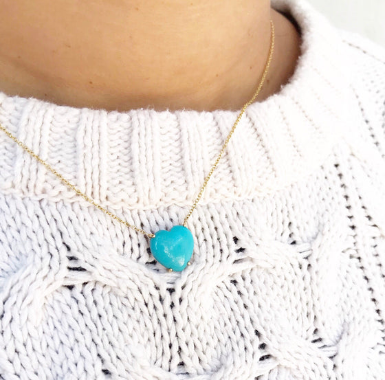 Turquoise Heart Necklace