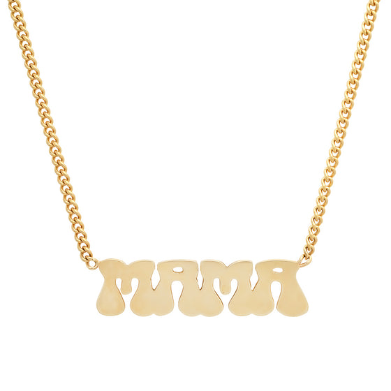 Retro mama necklace