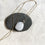 Milk diamond sea glass - chain included