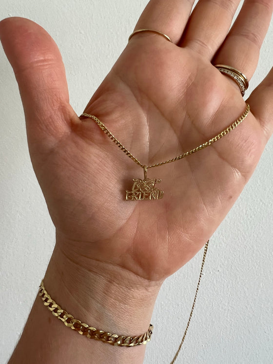 Vintage best friend charm